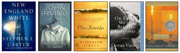 Covers of books set in New England