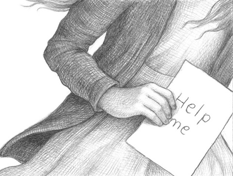 Illustration from Wonderstruck by Brian Selznick, pages 64-65