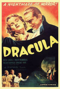 A vintage 1931 poster of the Hollywood adaptation of Dracula