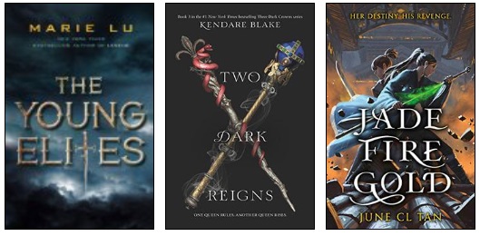 YA blood magic book jackets