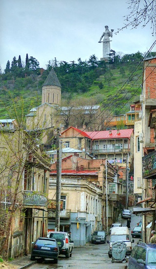 Kartlis Deda statue above Tbilisi, Georgia