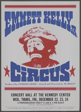 Circus Poster with Emmett Kelly