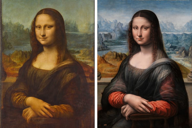 Mona Lisa side-by-side