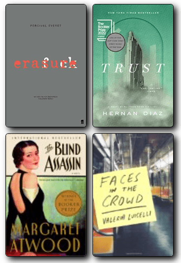 Covers of the four novels mentioned in this article